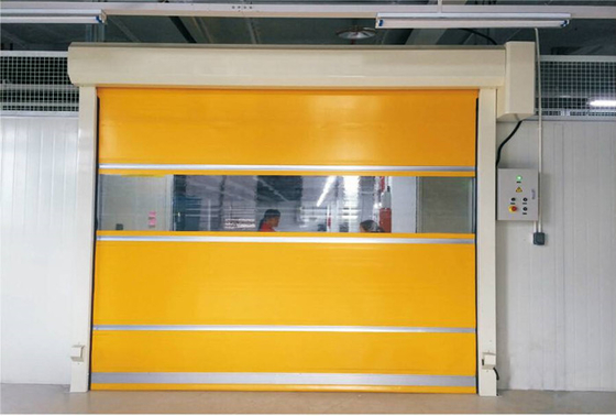 Interno inossidabile del tessuto del PVC della struttura della porta ad alta velocità rapida industriale installato per divisione del magazzino